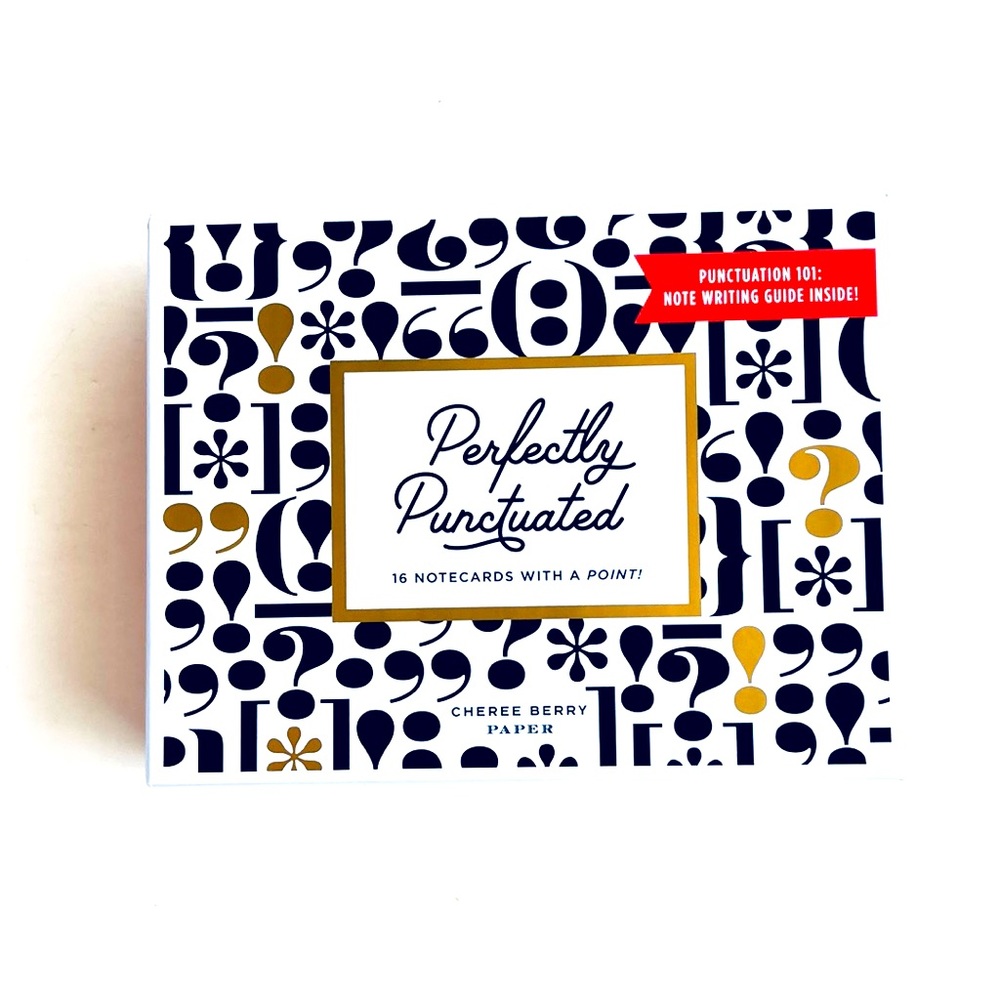 Perfectly Punctuated Notecards with Punctuation 101 Note Writing Guide